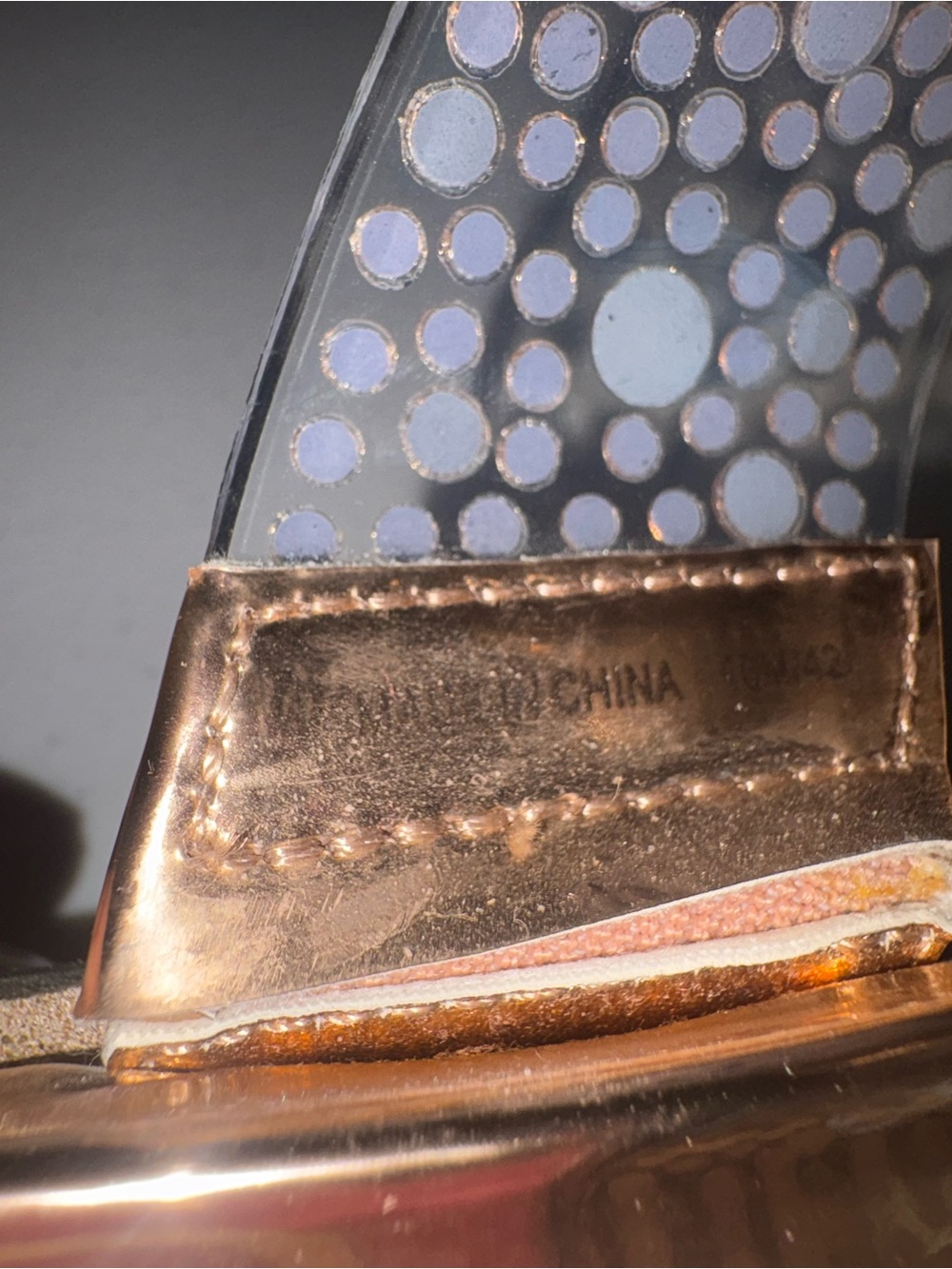 Jennifer Lopez Rose Gold Crystal Slide Sandals - Picture 3 of 4